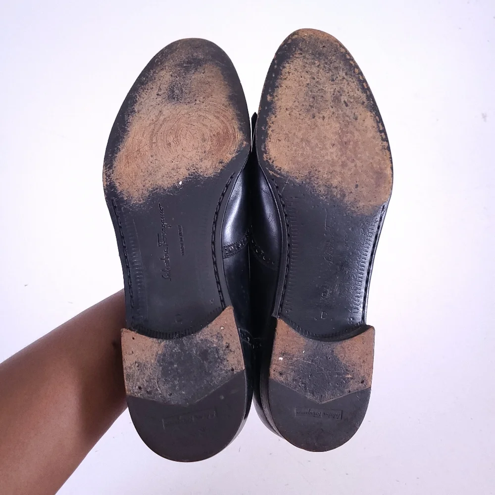 Salvatore Ferragamo Black LUCUS Kiltie IRREGULAR SIZES Loafers Shoes Size 9.5 10